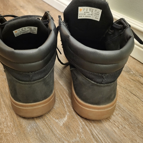 Timberland Davis Square Leather/Fabric Men's Chukka Black Nubuck Size 9 - Picture 11 of 13